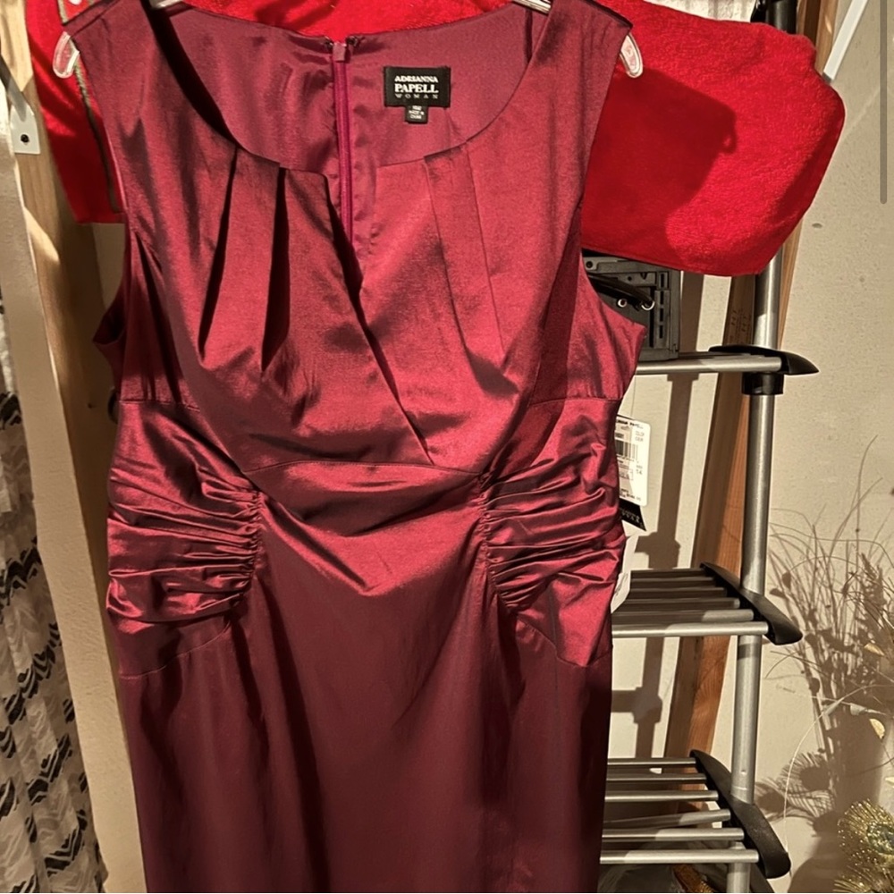 Burgundy Dress.